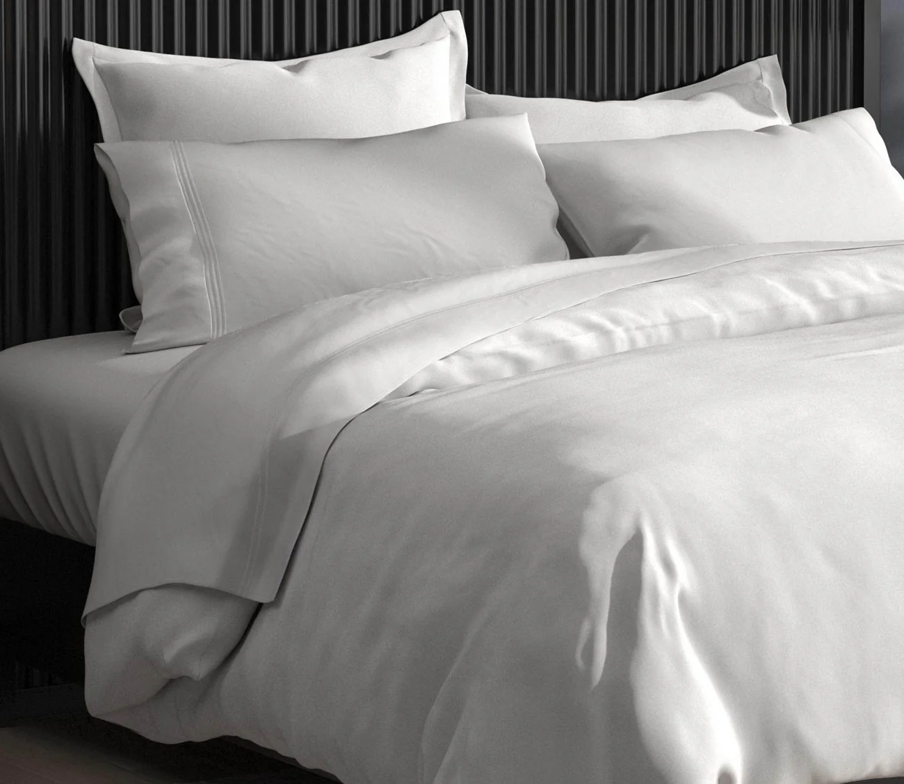 PureCare Cooling Bamboo Reversible Duvet Cover and Sham Set Separates - Image 5