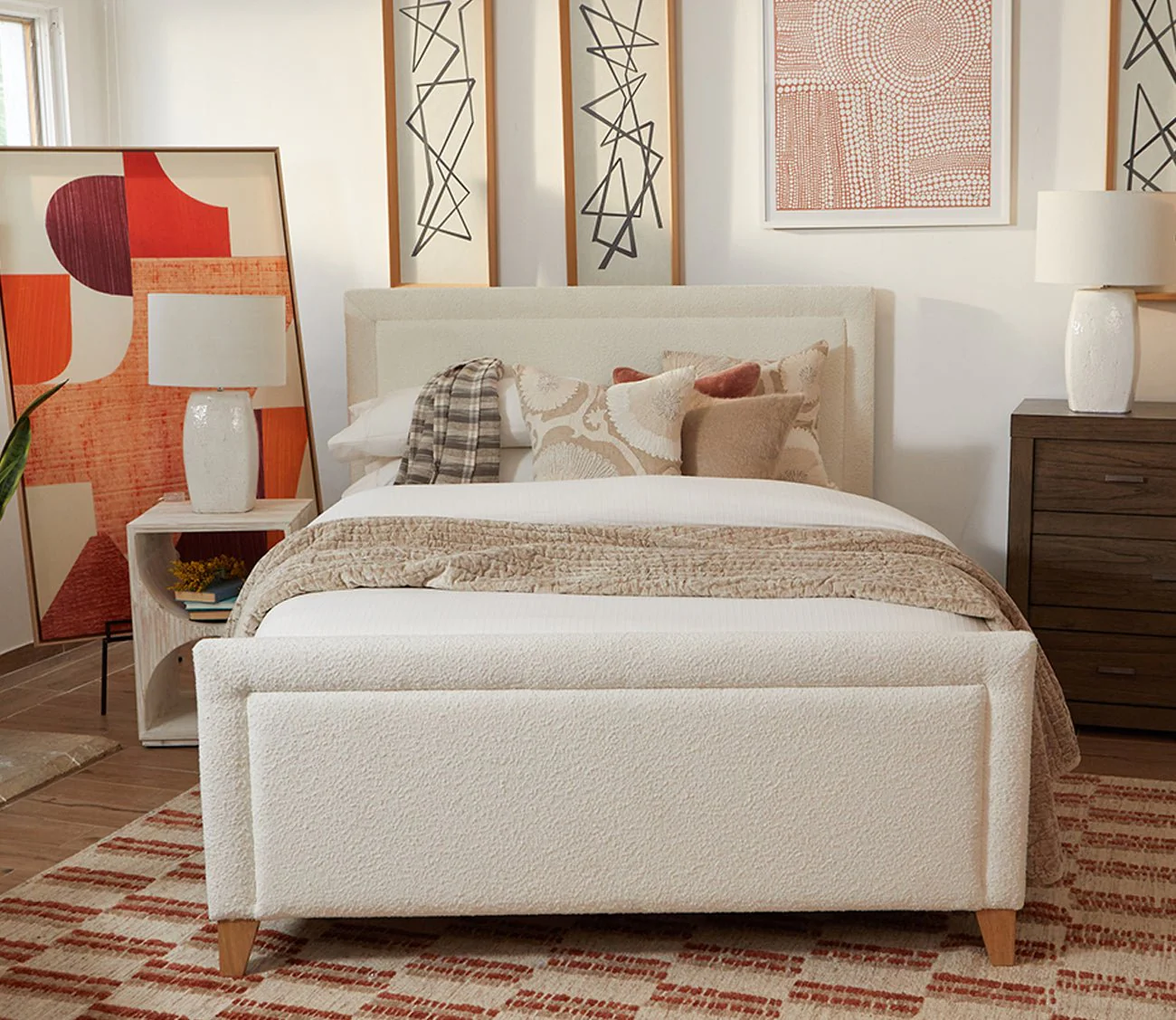 Uttermost Hans White Side Table - Image 5