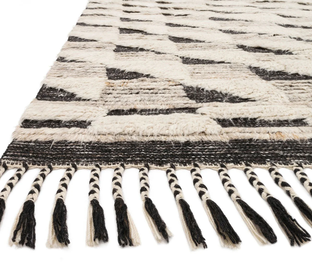 Loloi Khalid Natural Black Area Rug - Image 5