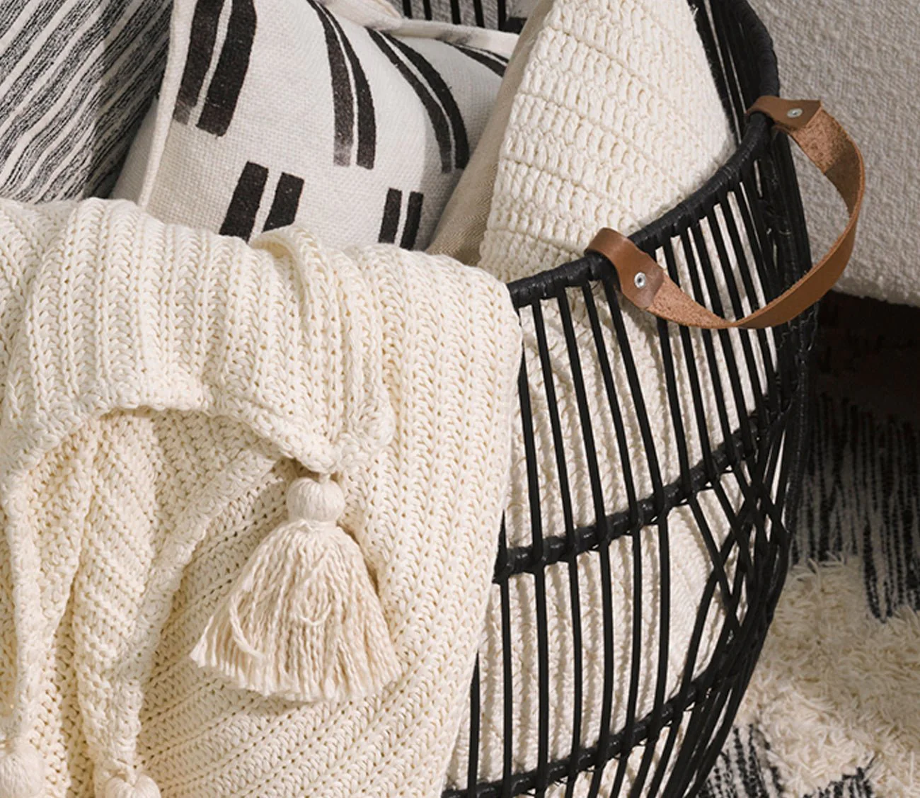 Villa by Classic Home Veda Knit Throw Blanket - Image 6